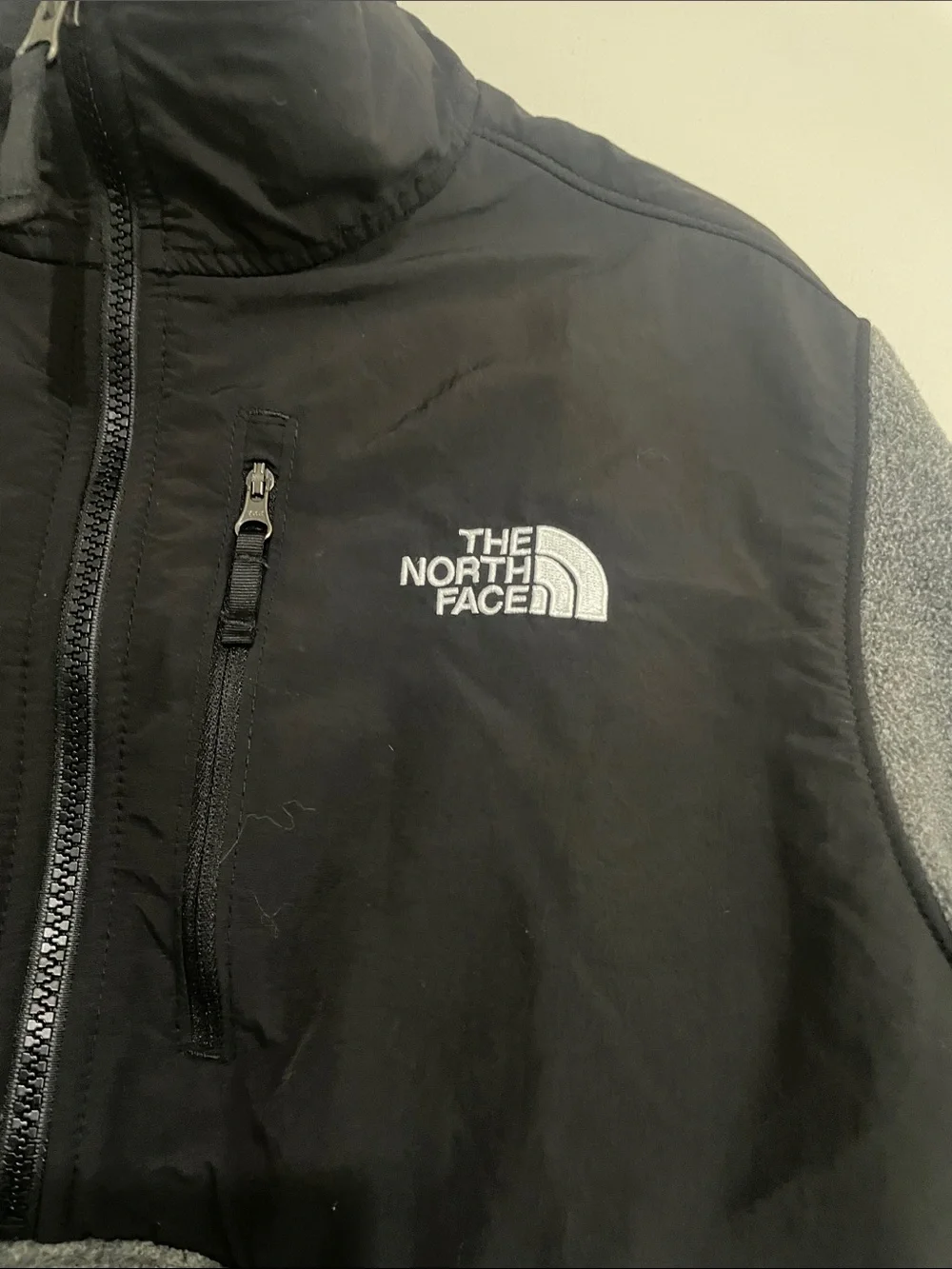 The North Face Black and Gray Fleece Pullover Jacket